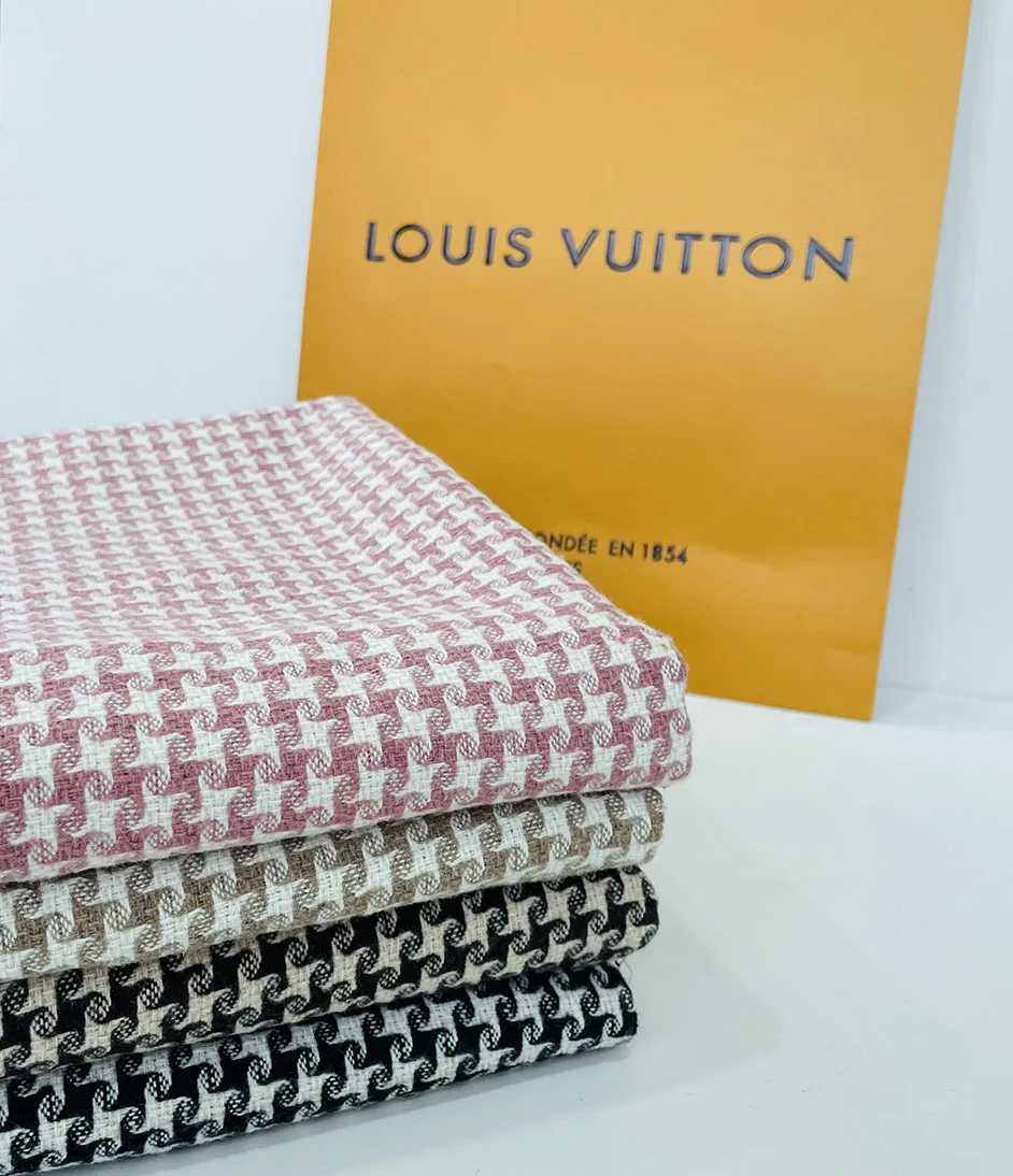 Hot sale fashion design yarn-dyed double sided blend tweed woolen weave wool fabric