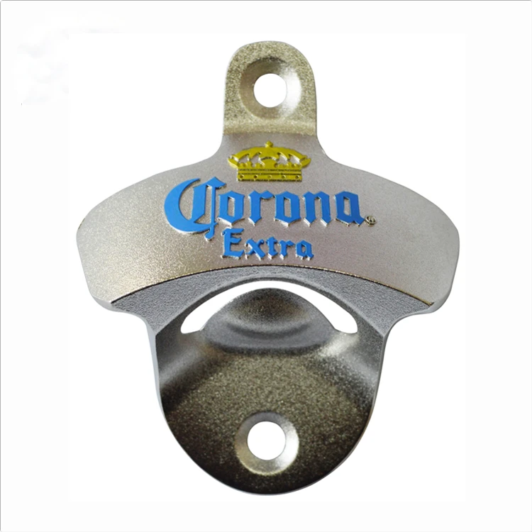 quality wall mounted corona bottle opener in zinc