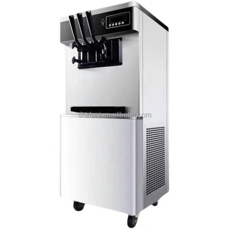 soft serve hard liquid nitrogen soft ice cream roll vending machine ice cream machine maker