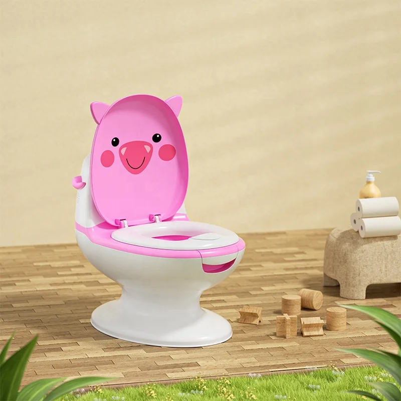 Portable Musical Baby Learning Toilet Potty Baby Toilet PP Plastic Potty Training Seat