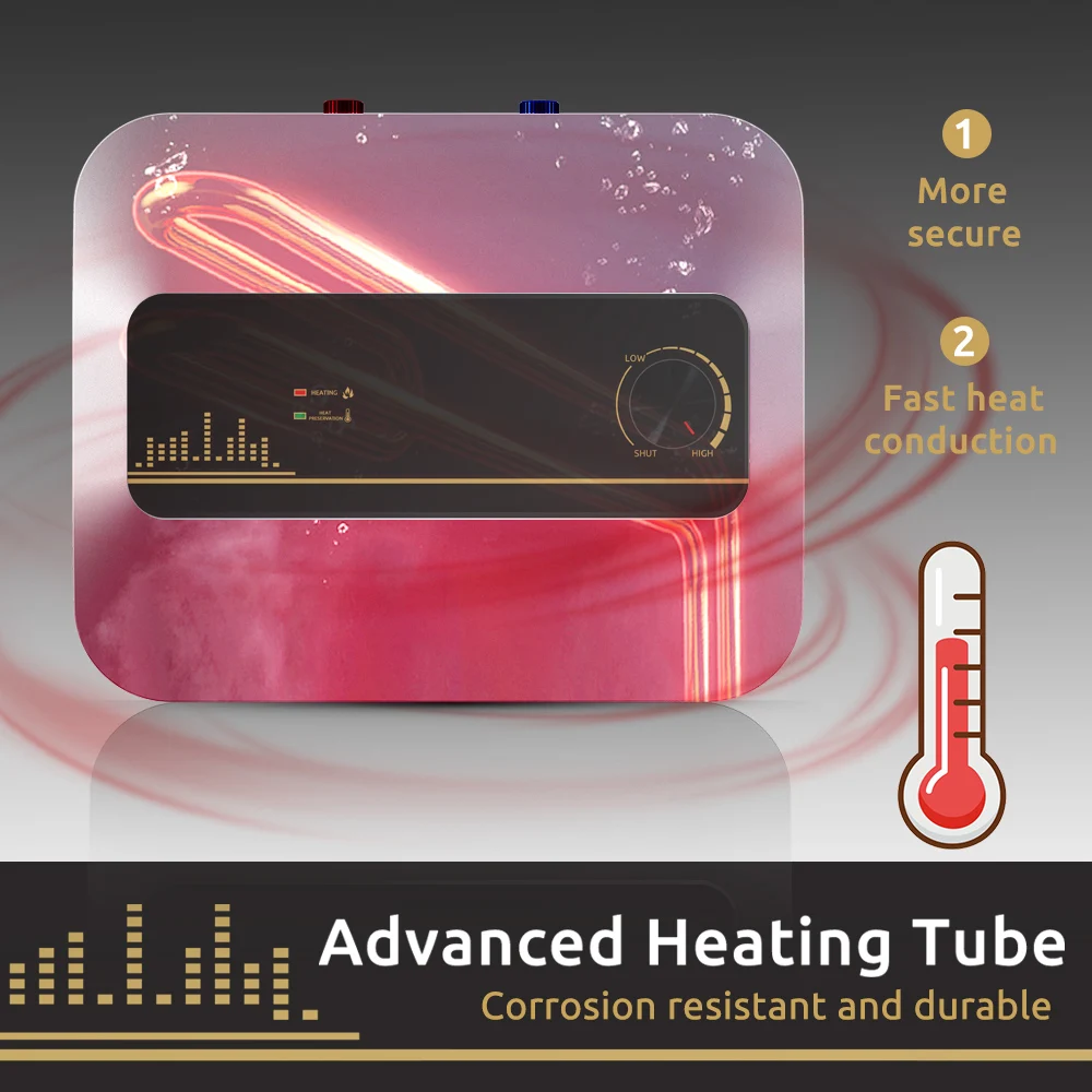 CE 110v 220v Instant Electric Water Heater for Kitchen bathroom ceramic infrared heater Calentador de agua