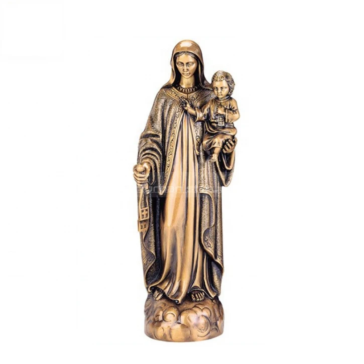 Custom Church life size bronze Religious Catholic  blessed virgin mary statue for Plaza square street Park decoration