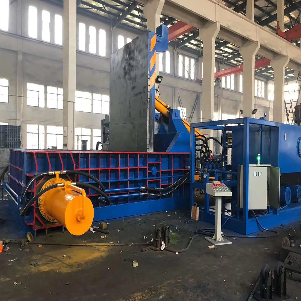 Great power heavy machine copper wire hydraulic baler for scrap car