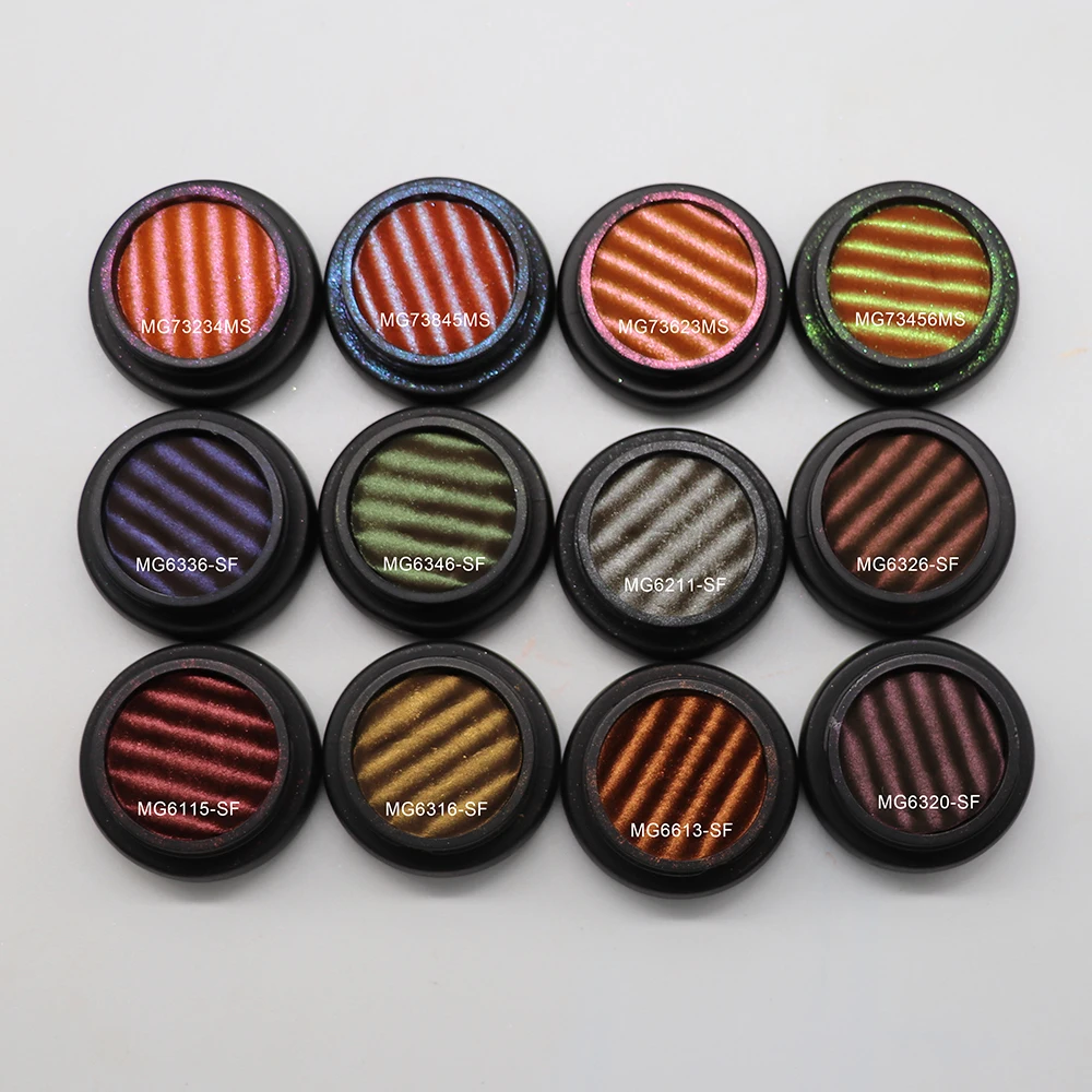 3D  Effect Magnetic Cat Eye Brightly Colored Nail Art Pigments Mica Powder for Nail Art