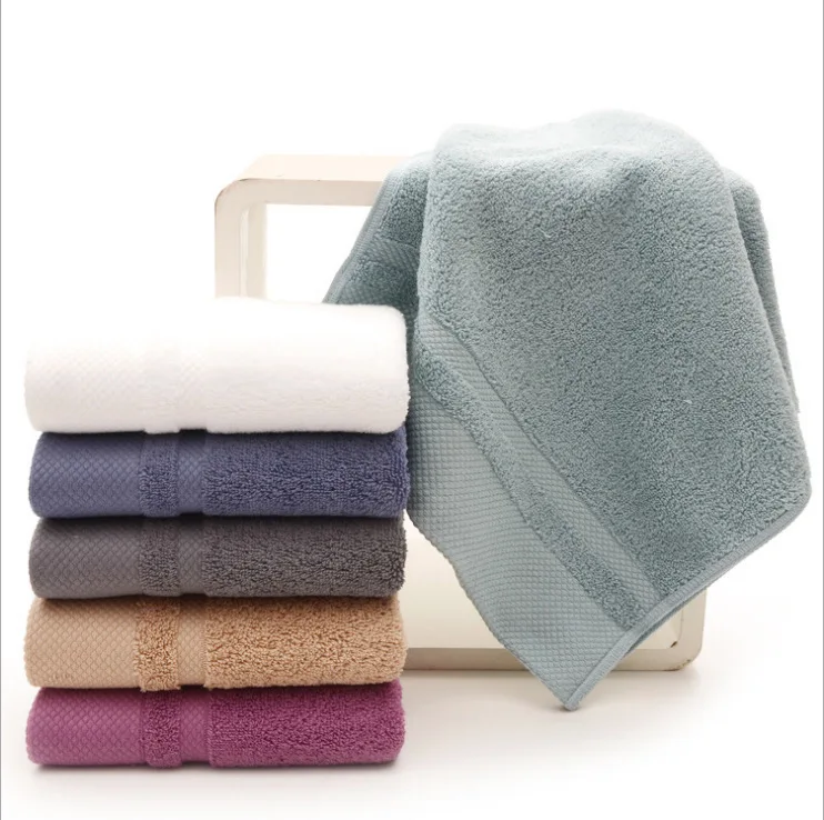 Оптовая продажа с завода, полотенце для лица из 100% хлопка с пользовательским логотипом