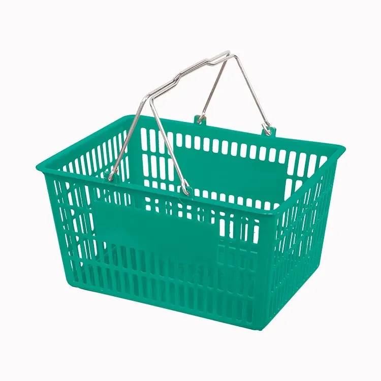 Supermarket Retail Grocery Convenience Store High Standard Shopping Small Plastic Baskets With Handles