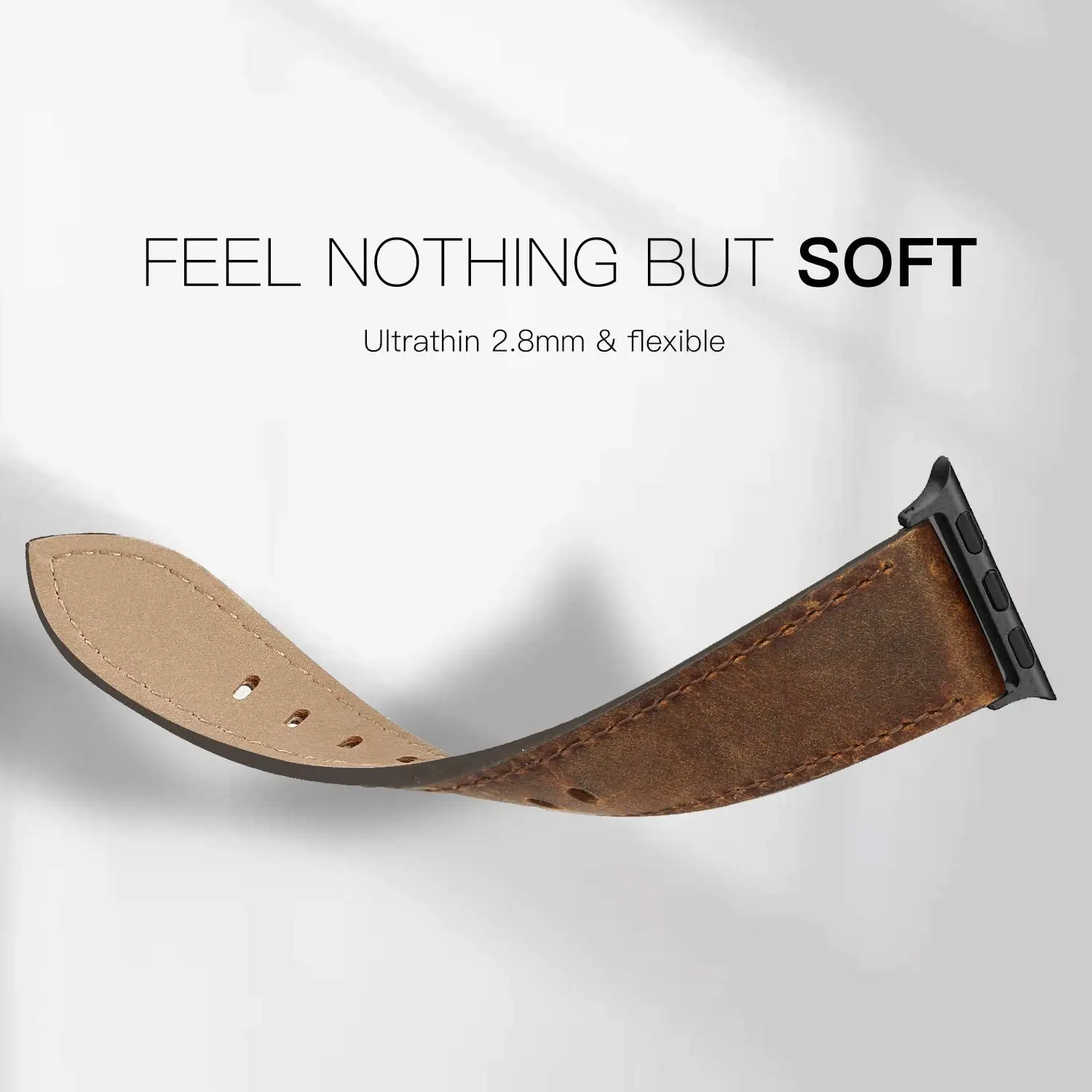 Vintage Genuine Leather Wristband Strap 45/42/44mm Bands for Watch Replacement Band Models 7 6 5 4 3 2 1SE-Fashion Switch