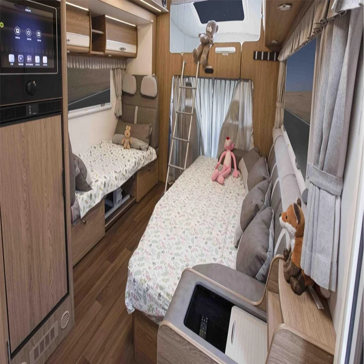 rv for sale Golden Crown Bingo CX500 RV Caravan Camper Truck With TV Sofa Beds Kitchen Bathroom and Shower  rvs campers