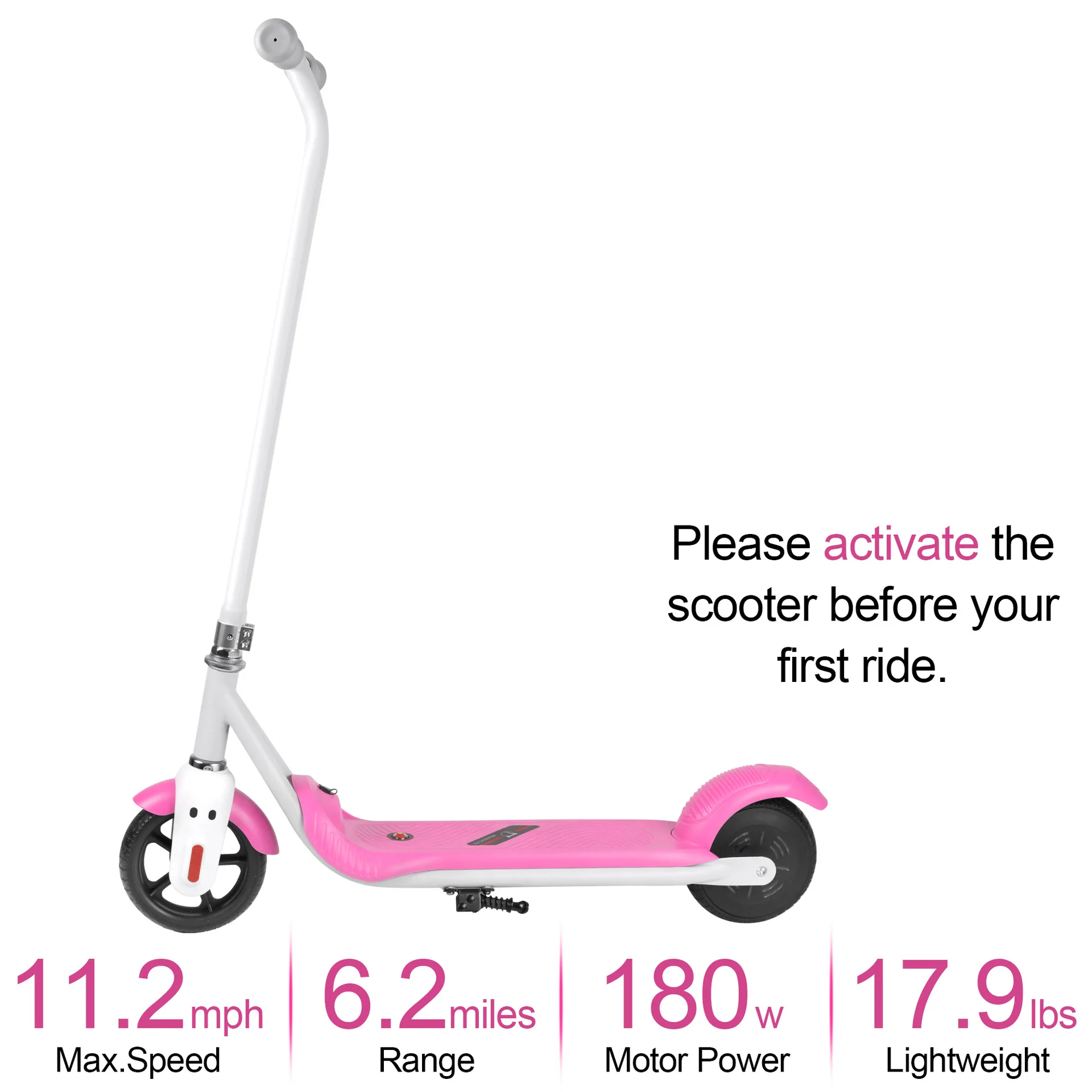 Check out the avespa scooter pink red 6v electric motorcycle for kids up to 30kg unitoys