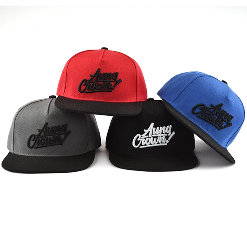 Custom design your own 3D embroidery cap wholesale cheap snapback cap