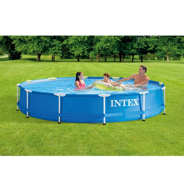 INTEX BRAND 28212 3.66m x76cm METAL FRAME POOLS round above ground swimming poolsupport for any backyard