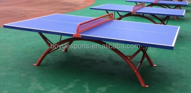 Outdoor Sports Park blue and White Table Ping Pong Table Billard Ping Pong