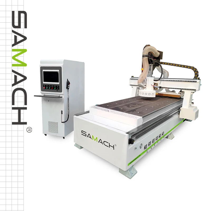 SAMACH 1325 CNC Router Wood Cutting Machine Automatic 12 ATC Wood Router Machine
