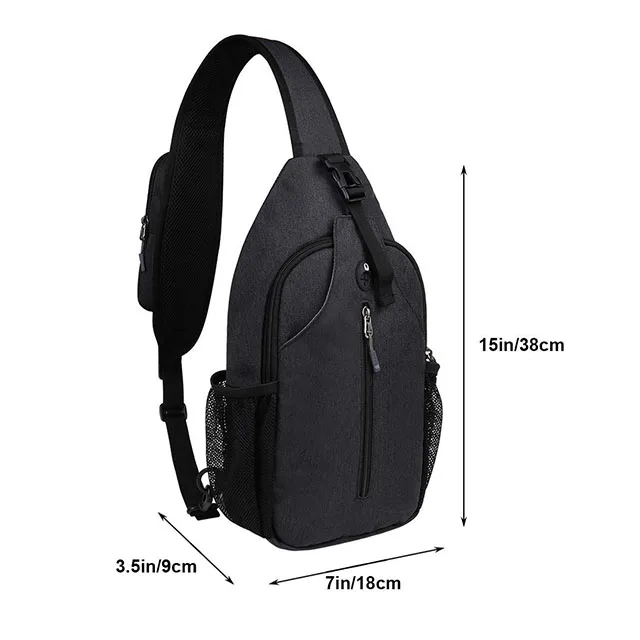2024 New YCH canvas sling mens cross body  bags men nylon Phone Crossbody sports shoulder bag women chest bag Daypack men