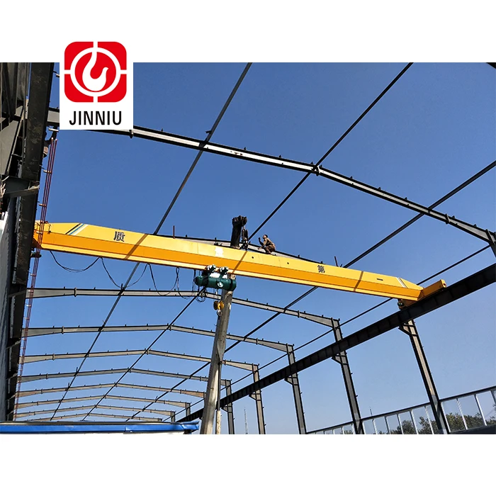 Good Quality 5ton 3ton Lifting Hoist  Single Girder 15m 30m Span Overhead Crane with Pendant Control