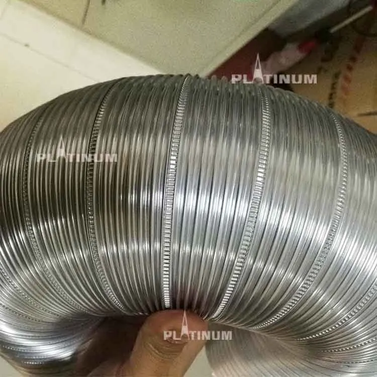 HVAC flexible flex aluminum stainless steel hood exhaust pipe duct hose forming making machine for  FlexLine Flexible flue liner