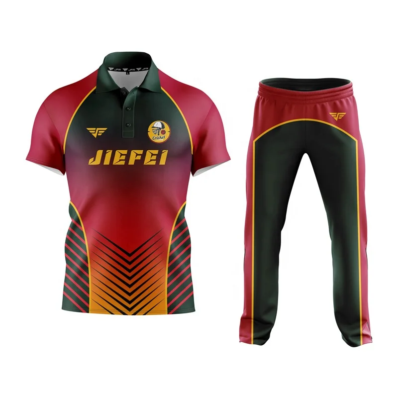 Best Quality Cricket Shirt Sublimation Printing Design Breathable Cricket Team Jerseys Polo Cricket Clothing For Men And Women