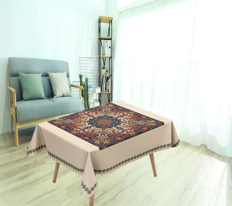 Amazon Wholesale Hot Selling Cheap High Quality Tablecloth  Dustproof overlay dinning table cloth for Home Dining Decorative