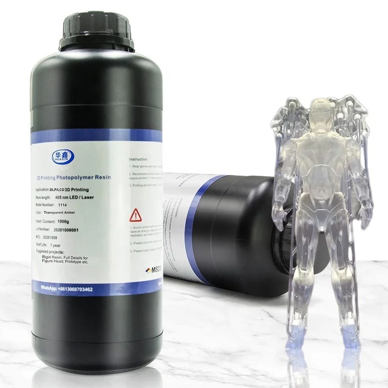Huaxin 3D Print Hard Acrylic Printing 405nm DLP SLA LCD 3D Printer Resin UV