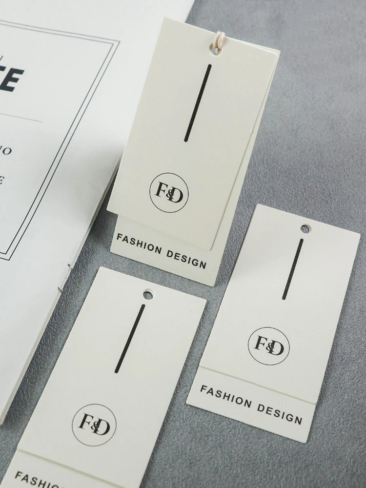 
Factory sale custom new fashiobn printing swing clothing price hang tags 