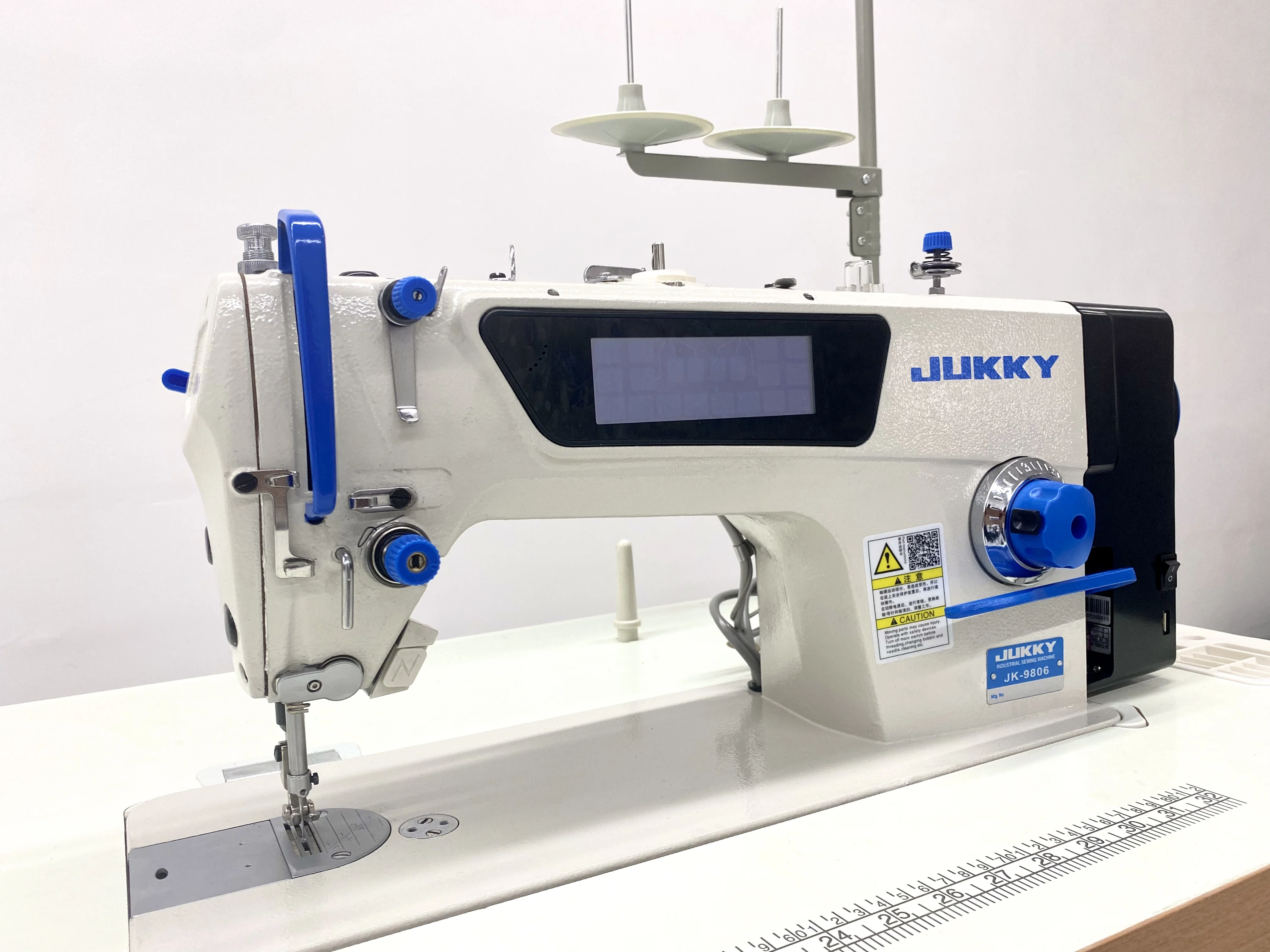 JUKKY Industrial Sewing Machine Single Needle Lockstitch Big Touch Screen Ultrasonic Mechanical 38 Servo Motor Hot Sale Large
