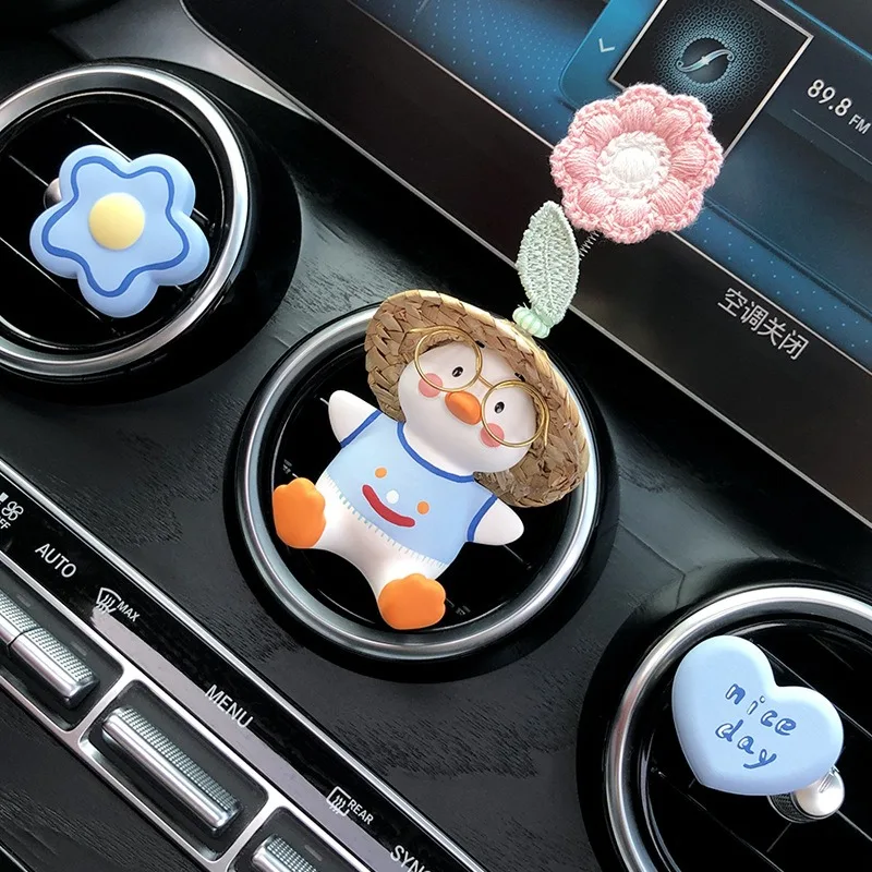 Cute Huatu Car-mounted Aromatherapy Perfume Air Outlet Decoration Stone Cartoon Interior Accessories Girls Vehicle Ornament