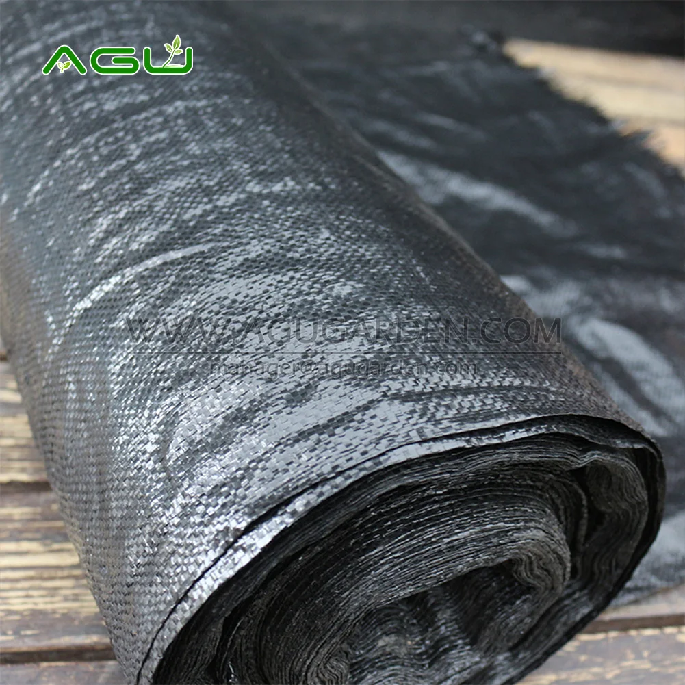 Eco-Friendly standard Black Mulch Anti-Grass fabric Garden Weed Control Mat weed barrier