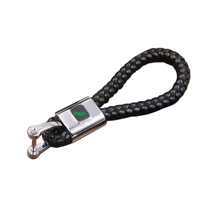 Hand Woven Horseshoe Buckle Car Key chain Key ring Auto Car Key Chain Rings