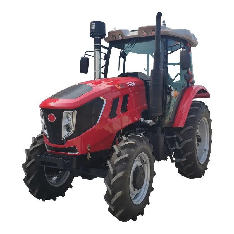 100 л. С., сельскохозяйственный трактор с большими колесами и кабиной переменного тока, 4*4 трактора для сельского хозяйства