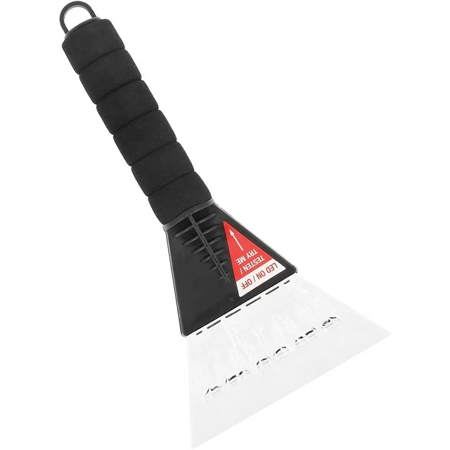 
 Hot Sales Custom Printing Plastic Window Car Ice Scraper With LED Light  
