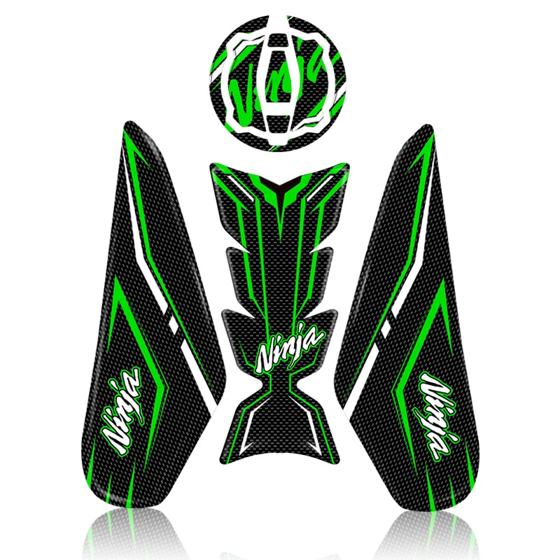  Мотоциклетные наклейки Ninja400 боковые 3d-наклейки с пламенем тела для Kawasaki Ninja