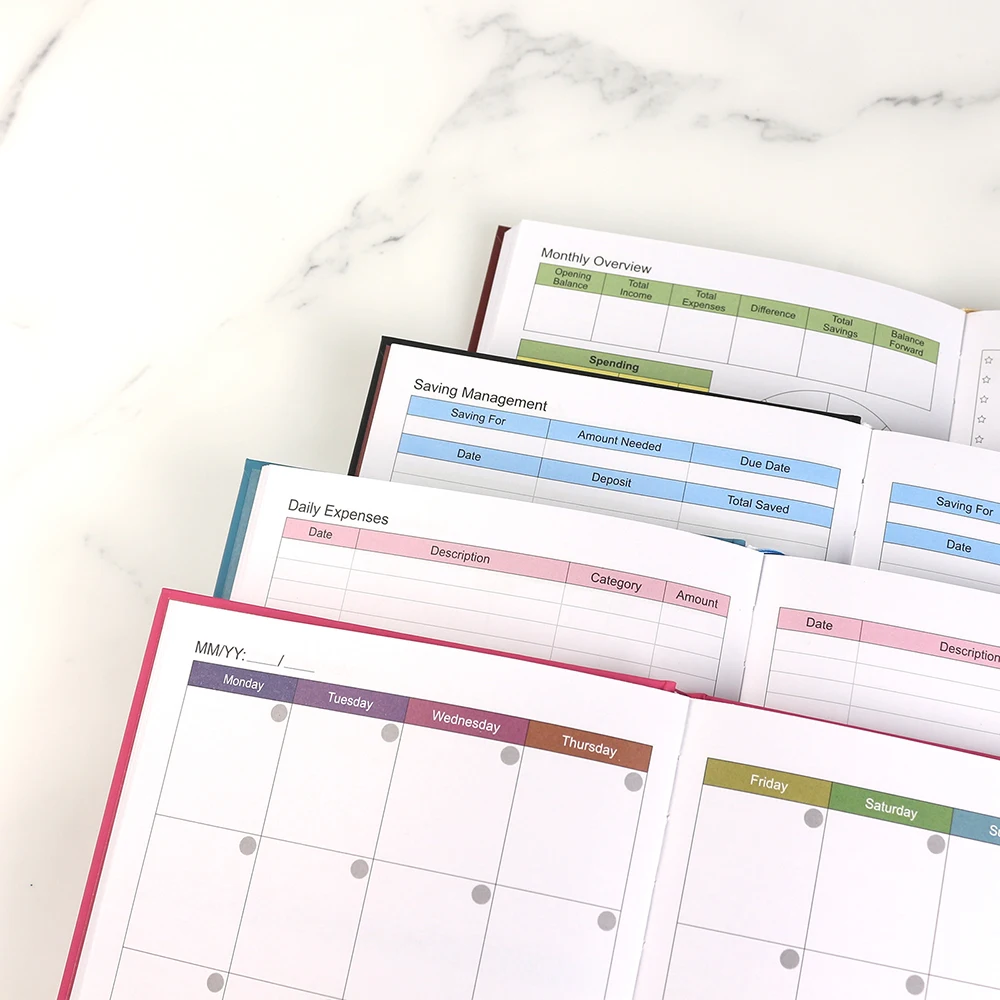 2025  Manufacturer Custom journal notebook A5 hot foil stamping hardcover printing book services