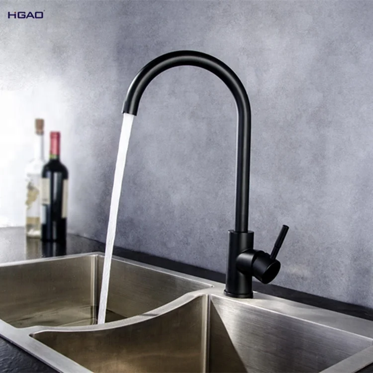 Matte Black Deck Mounted Kitchen Faucet 304 Stainless Steel Pull-Out Basin Mixer Tap Hot Cold Function Sink Taps Brushed Valve
