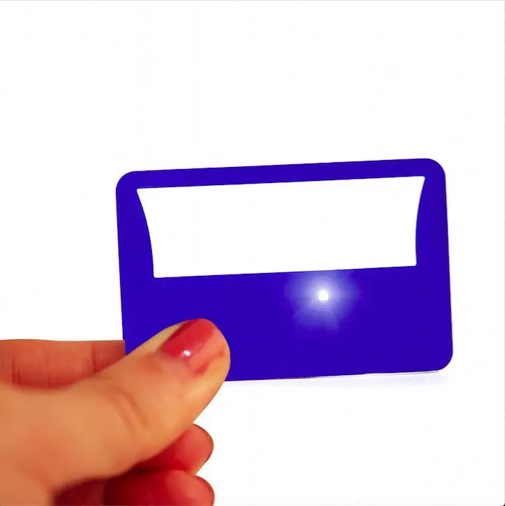 Credit Card Size Light LED Magnifier Magnifier with LED light/Pocket Magnifier/Credit Card Size Magnifier