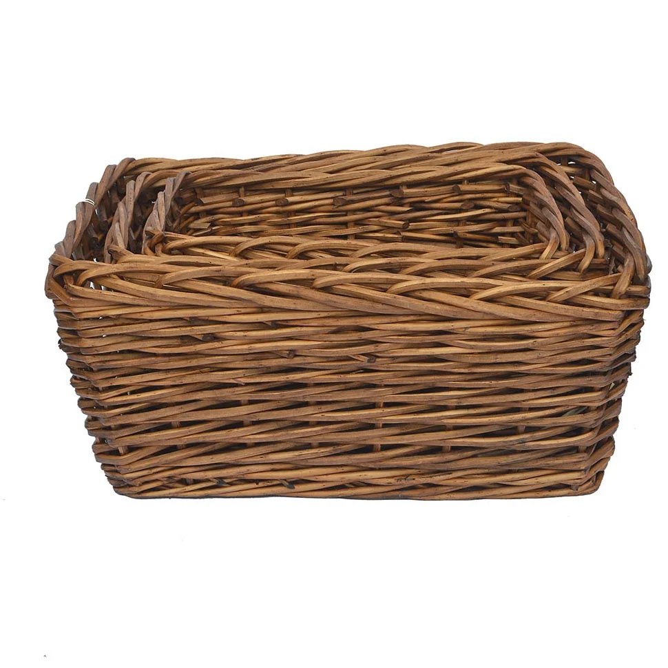 
Fair Trade Strong styles Long/Square Curved Creative Brown Big Wicker baskets Willow baskets 