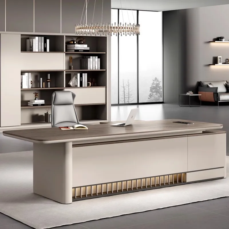 High Quality Office Computer Table Office Furniture Modern CEO Boss Manager L Shaped Executive Office Desk