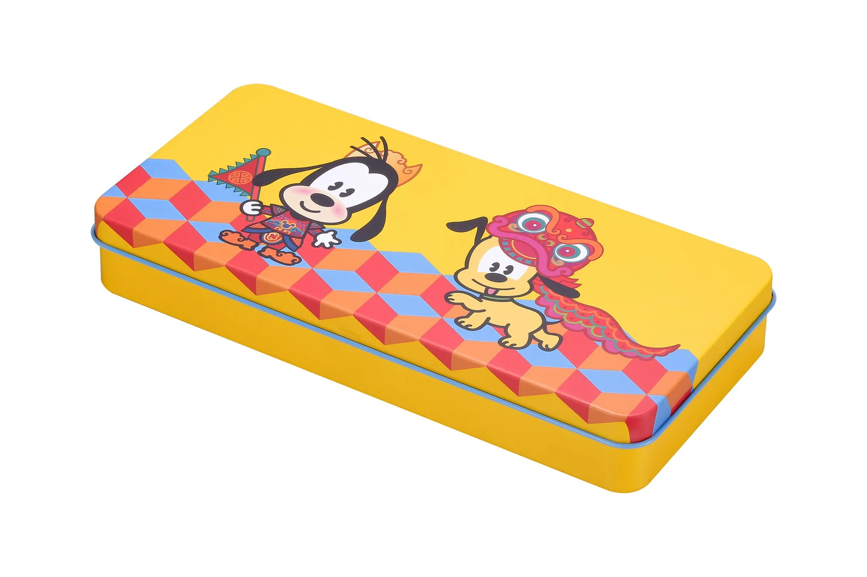 Rectangle Tin Box Cartoon pencil Case Hanged Metal Tin Box Can Pen Tin Box  with Cover For Candy Biscuit Metal Packaging