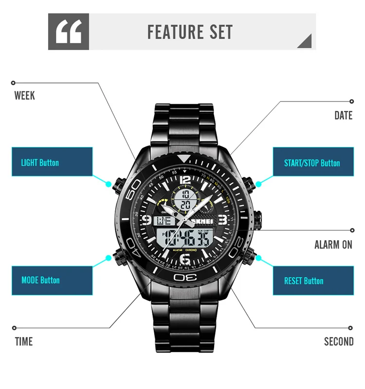 SKMEI 1600 Custom Logo Sport Watch Men Sport Casual LED Watches Men Digital Clock Wrist Watch Clock  Relogio Masculino Man