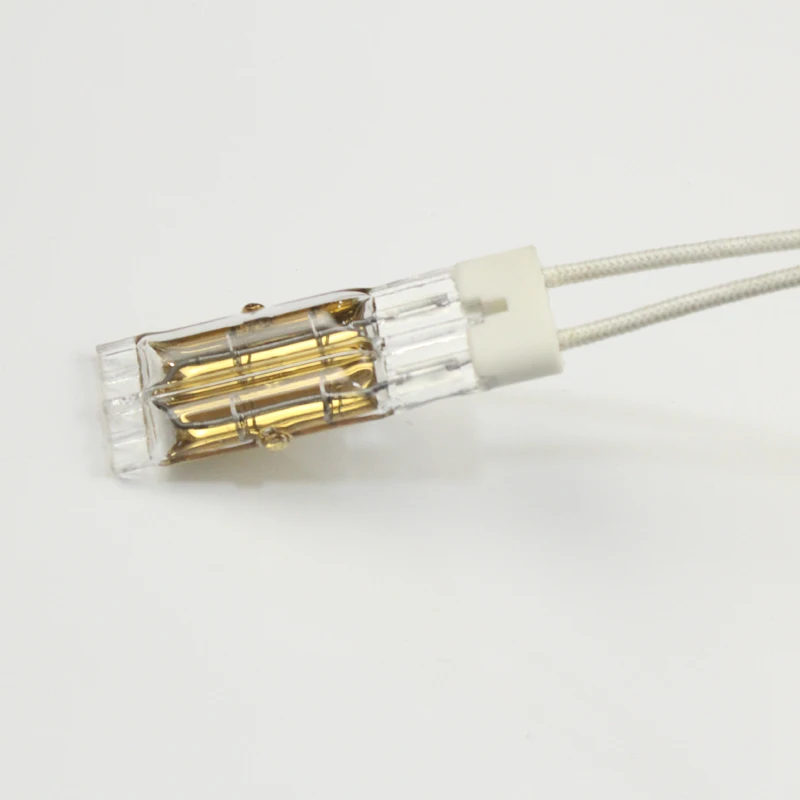 Semi Gold Reflctive IR Heating lamps Half White Coating Halogen Lamps Tungsten Filament Shortwave Lamps