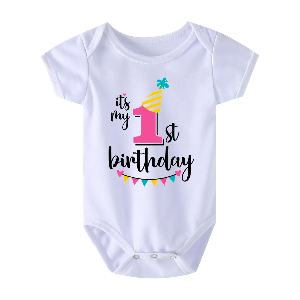 Baby Summer Clothes Boys Girls Short Sleeve Onesie Letter Printed MAMA BIRTHDAY DAD Cute Baby Romper Gift