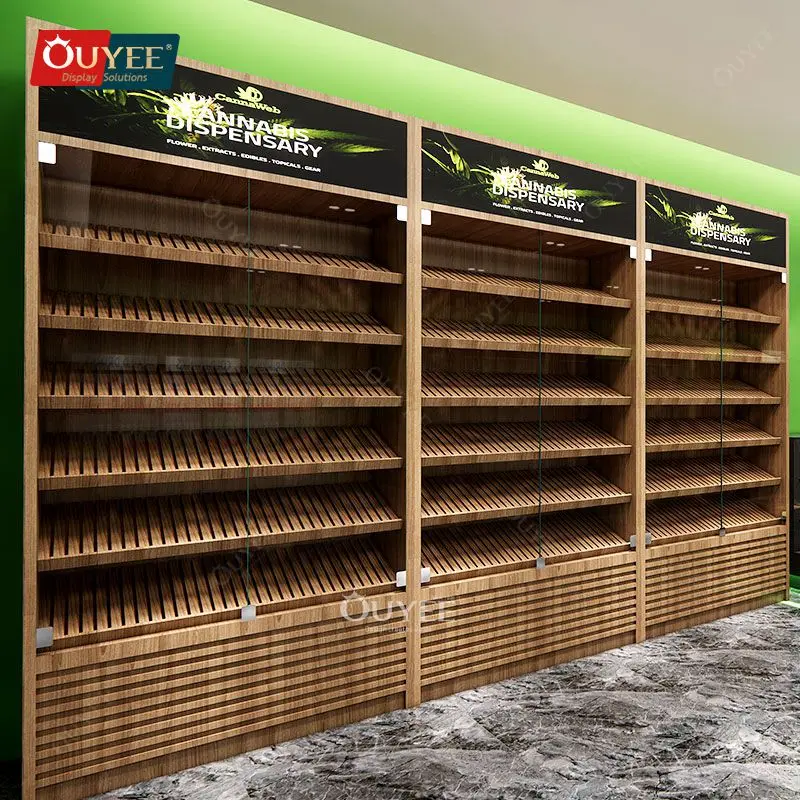 Деревянная витрина для сигарет