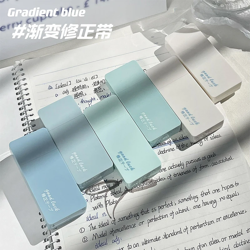 libreria y papeleria creativa papeleria kawaii al por mayor custom printed gradient colorful correction tape for girls