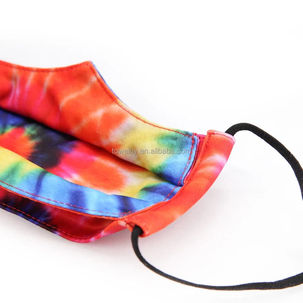 Customized sublimation digital printing 3D origami cloth cotton facemasks face cover