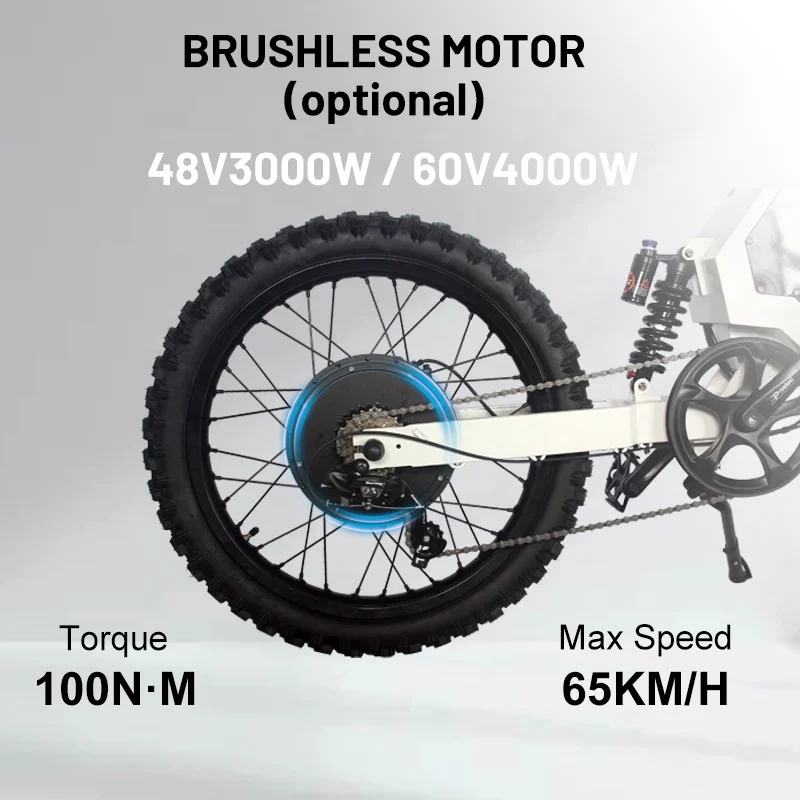 Оптовая продажа высокоскоростной электровелосипед Enduro Электрический горный велосипед 65 км/ч 60 в 4000 Вт с ЖК-дисплеем