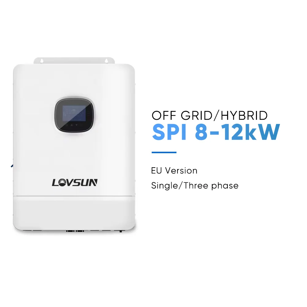 Lovsun off grid inverter 8kw 10kw 12kw single three phase SPI EU version hybrid charge inverter Off grid solar storage inverter