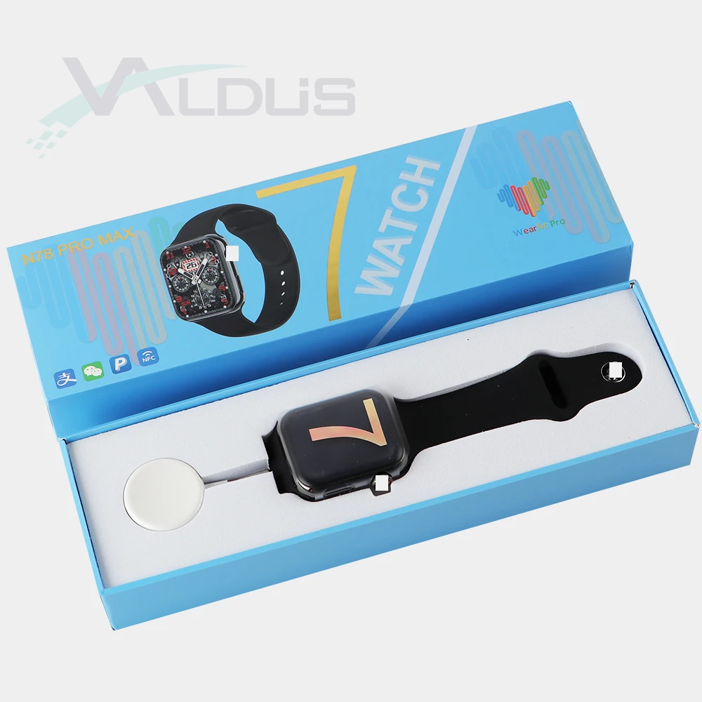 Valdus 2022 Cheap NFC N78 Pro Max SmartWatch Price Wearfit Pro reloj inteligente Wearable Device Series 7 8 Smart Watch