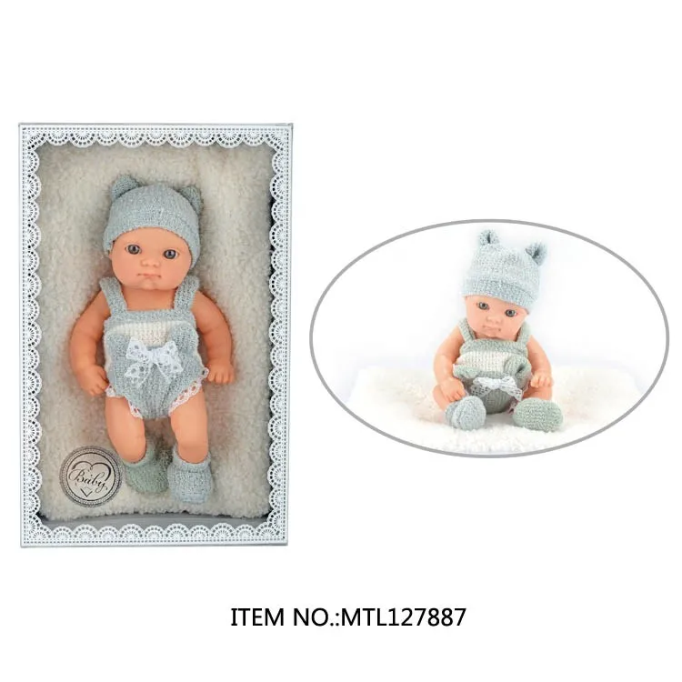Wholesale Baby Silicone Reborn Sleeping Doll with a Pillow Full Vinyl Doll 10 Inch Dolls Toys