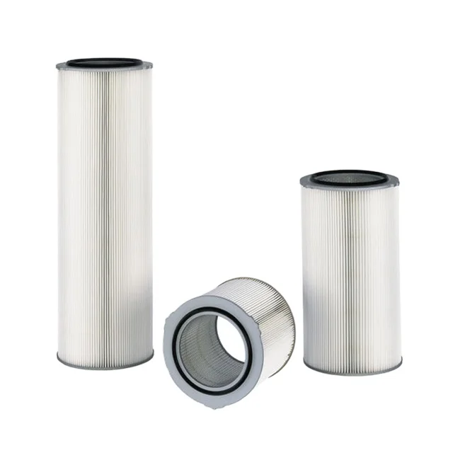 Industrial Dust Filter Cartridge Air Dust Powder Filter Equipment Three Lugs Coated Polyester Filter Cartridge