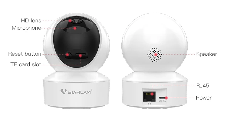 Vstarcam Wifi PTZ IP камера обнаружения движения 3MP двухсторонний разговор в виде человечков для отслеживания безопасности камеры PIR для использования внутри помещений