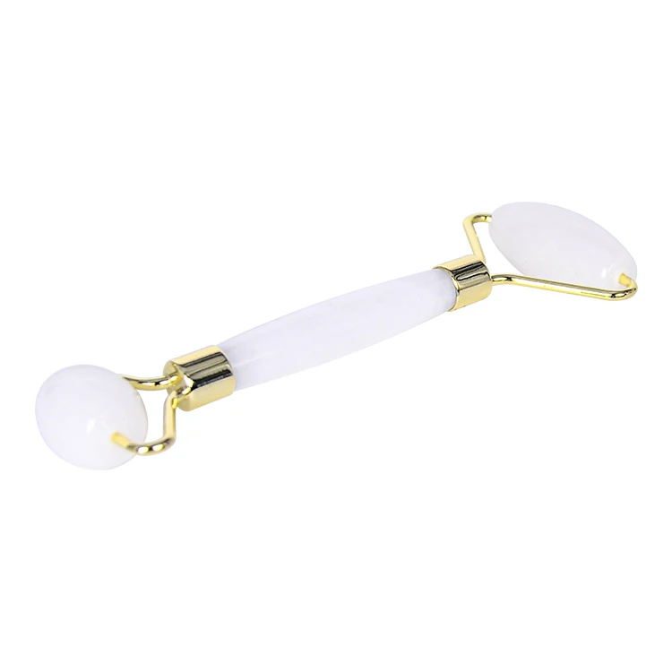 100% Natural Xiuyan Green Jade Roller And Gua Sha Tools Facial Guasha Rodillo De Jade Stone Eye Massage Roller Iron Framing